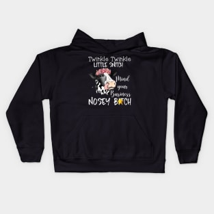 Cow Twinkle Twinkle Little Snitch Mind Your Business Nosey Kids Hoodie